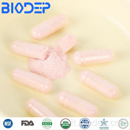 Capsule probiotiche in integratori dietetici sfusi